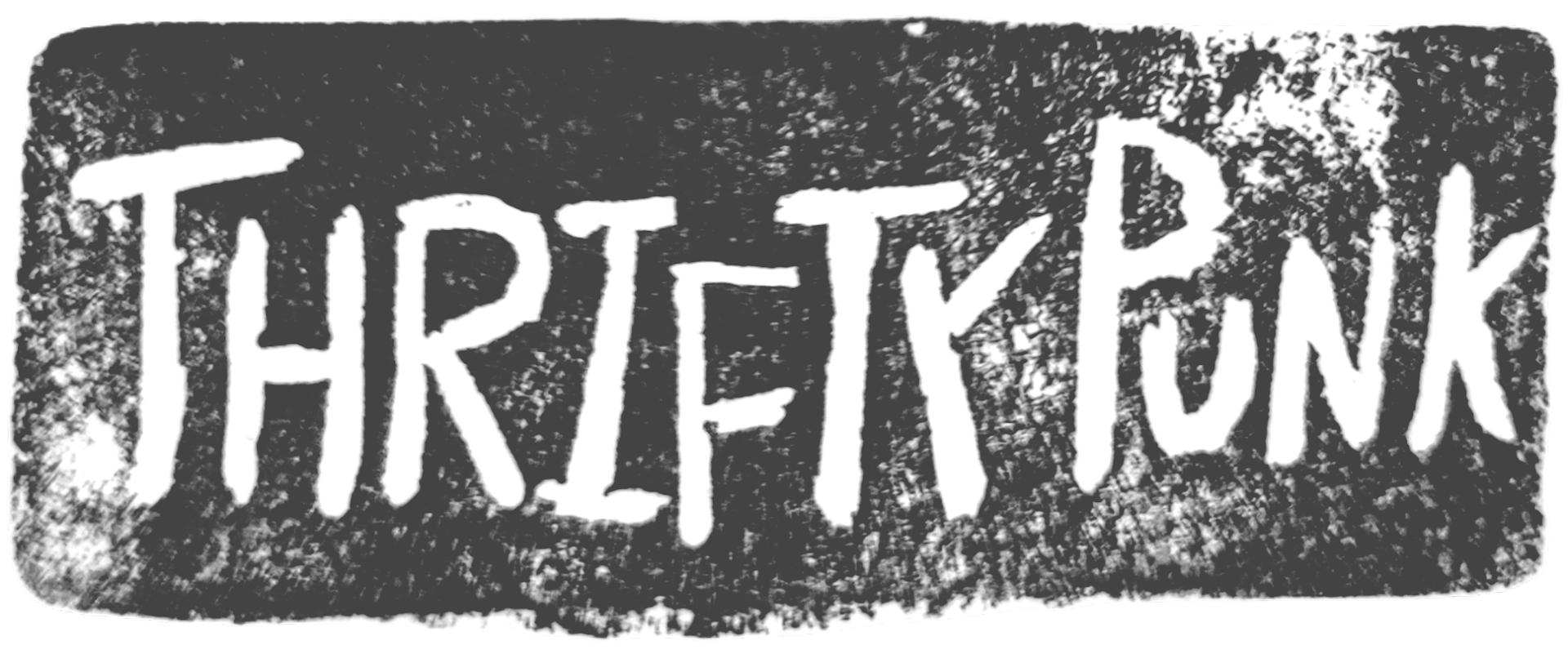 stamped text that says 'ThriftyPunk'